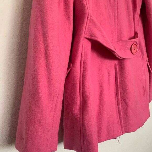 Delia’s Y2K Pink Pea Coat - Picture 6 of 10